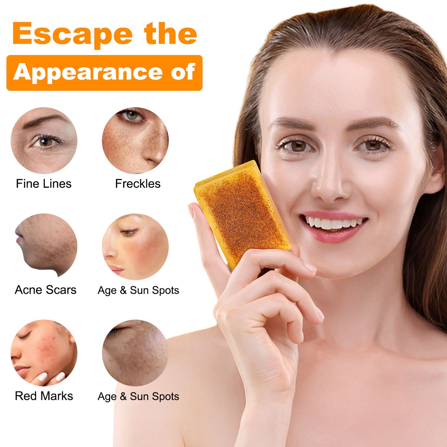 Lemon Turmeric & Kojic Acid Brightening Cleansing Bar