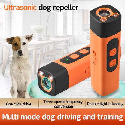 Repelente Ultrassónico Portátil para Ladrar de Cães com Lanterna LED