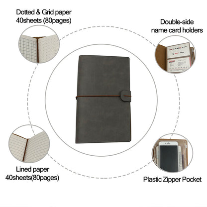 Premium Refillable Leather Traveler's Journal