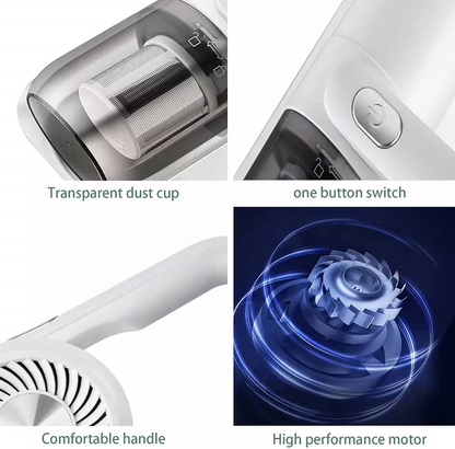 Cordless UV Mattress Vacuum & Mite Remover – Handheld Fabric Sterilizer & Deep Cleaner