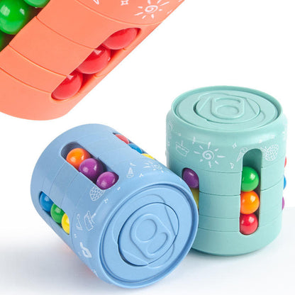 Magic Bean Fidget Spinners Coca-Cola Cubo – Brinquedo Giratório Colorido para Alívio do Stress e Foco