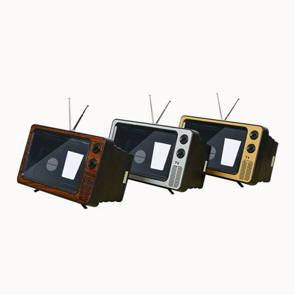 Amplificador de Ecrã e Vídeo Estilo TV Retro de 12 Polegadas para Telemóvel