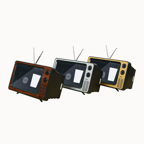 Amplificador de Ecrã e Vídeo Estilo TV Retro de 12 Polegadas para Telemóvel