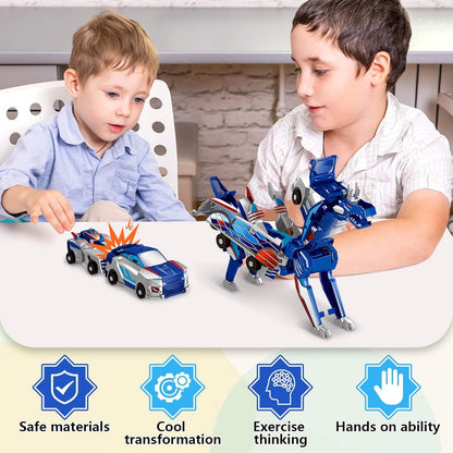 2-in-1 Transforming Robot Dragon Car Toy