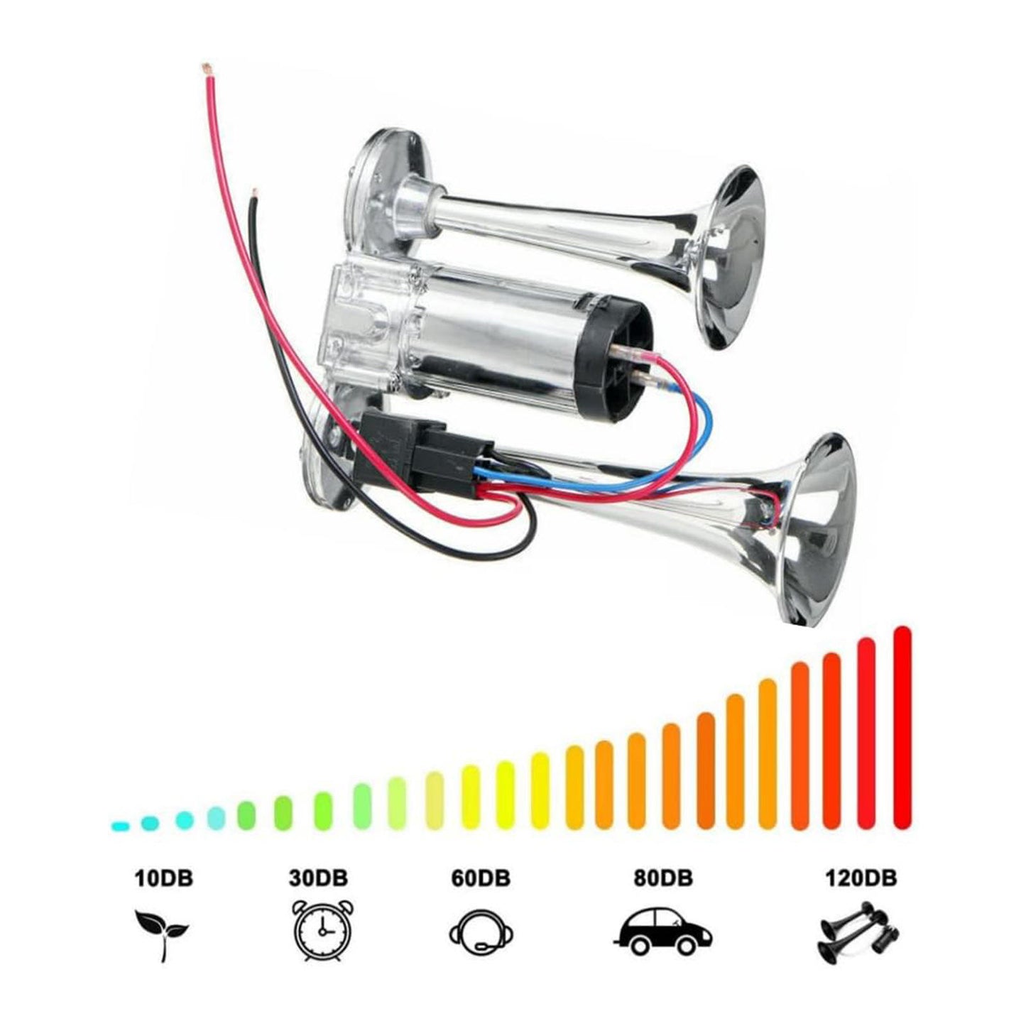 Bocina de aire de trompeta eléctrica superloud de 600 DB