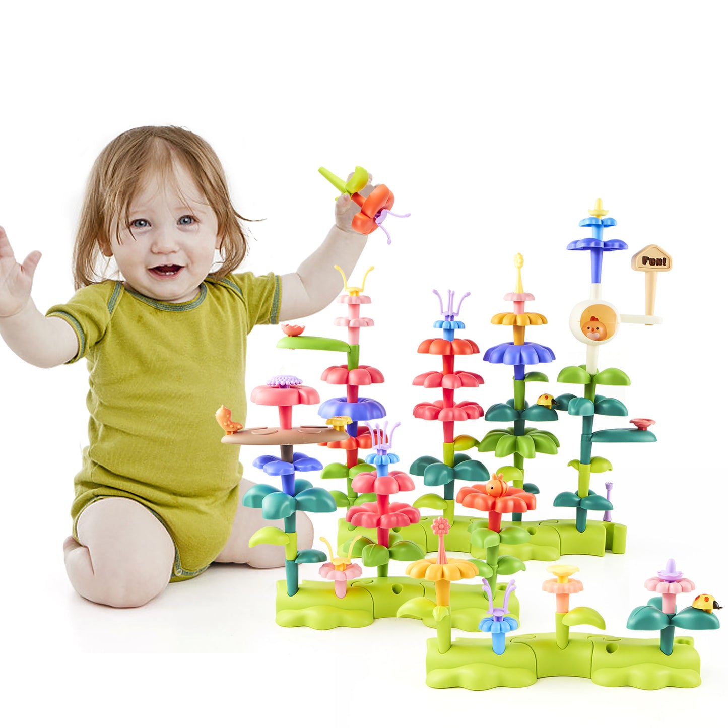 DIY Flower Garden Building Blocks – Creative STEM Construction Toy