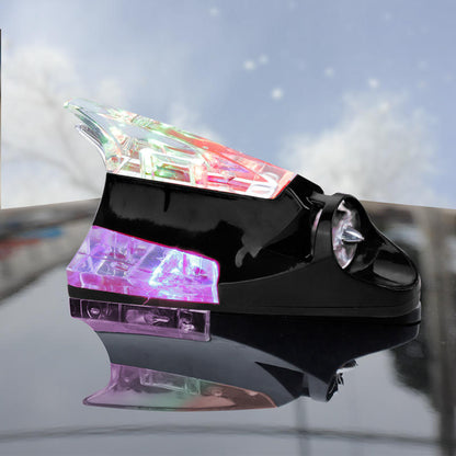 Car Decorative Shark Fin Antenna Wind Power Light