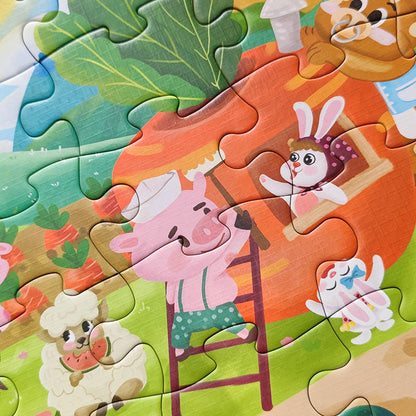 36-Piece Cartoon Jigsaw Puzzle Set