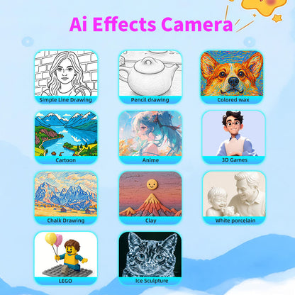 Portable Kids’ AI Wireless Thermal Printer & Camera