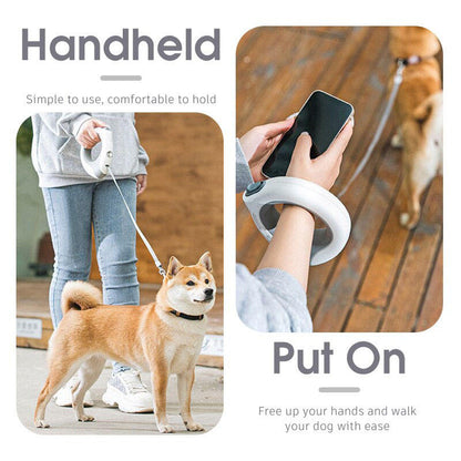 Rechargeable LED Retractable Dog Leash