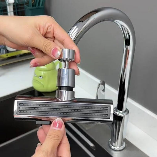 Boquilla de extensión de grifo giratoria universal con aireador a prueba de salpicaduras