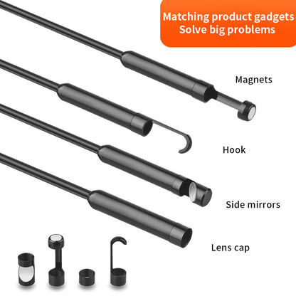 Borescope Camera 3-in-1 USB Type-C Endoscope – 1080P HD 8mm Inspection Camera, IP67 Waterproof Snake Camera for Android, Windows & Mac