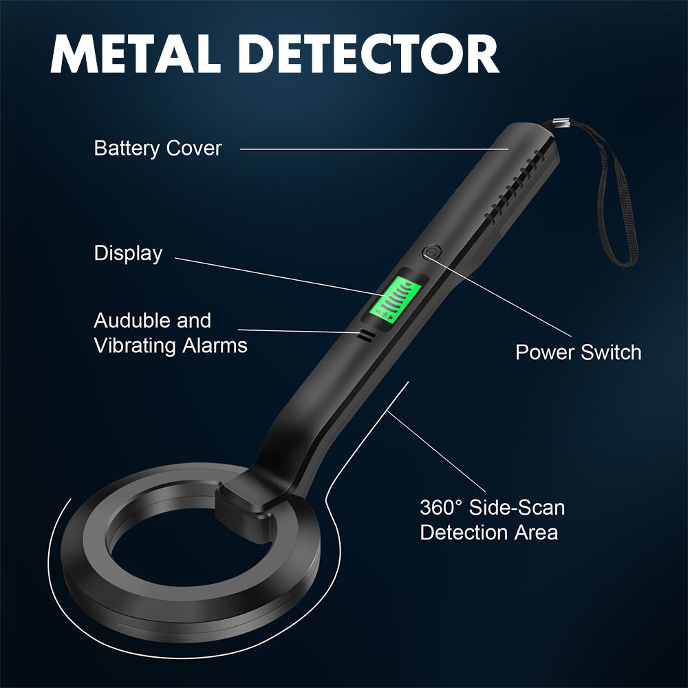 Escáner detector de metales portátil de alta sensibilidad