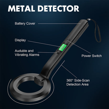 Escáner detector de metales portátil de alta sensibilidad