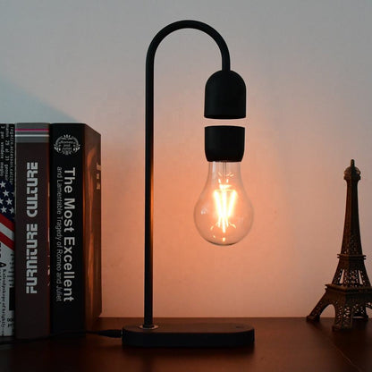 Candeeiro de Secretária Minimalista com Lâmpada Exposta