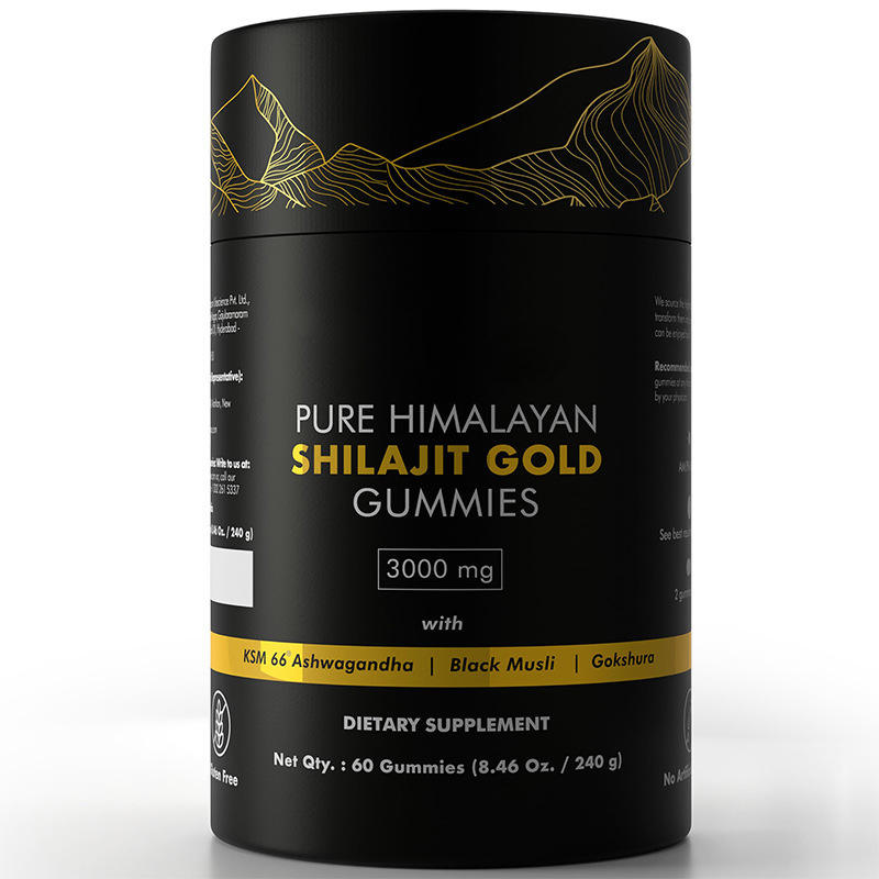 Gomitas orgánicas de Shilajit del Himalaya