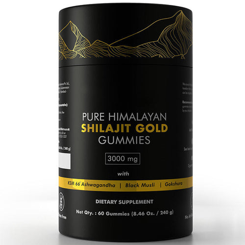 Gomitas orgánicas de Shilajit del Himalaya