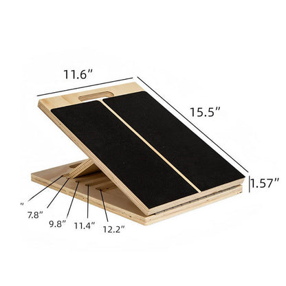 Adjustable Wooden Calf Stretch Slant Board (5 Levels)