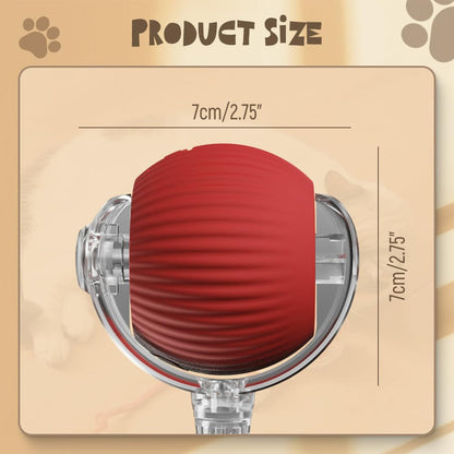 Bola de Brinquedo Automática Interativa para Cão e Gato - Recarregável, Mastigável, Auto-Rolante
