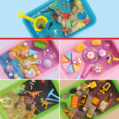 Juego de caja de arena sensorial para niños