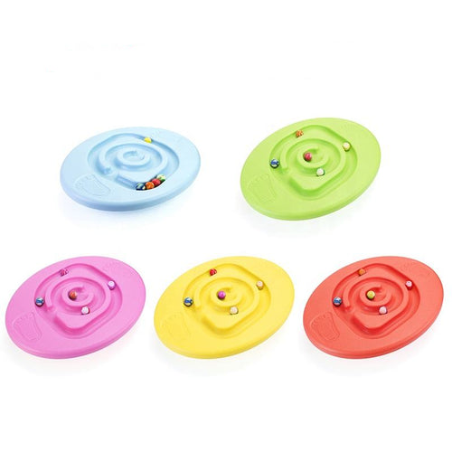 Tabla de Equilibrio de Yoga para Niños con Laberinto y 5 Pelotas