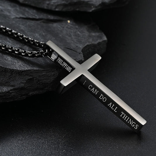 Men's Stainless Steel Cross Necklace
