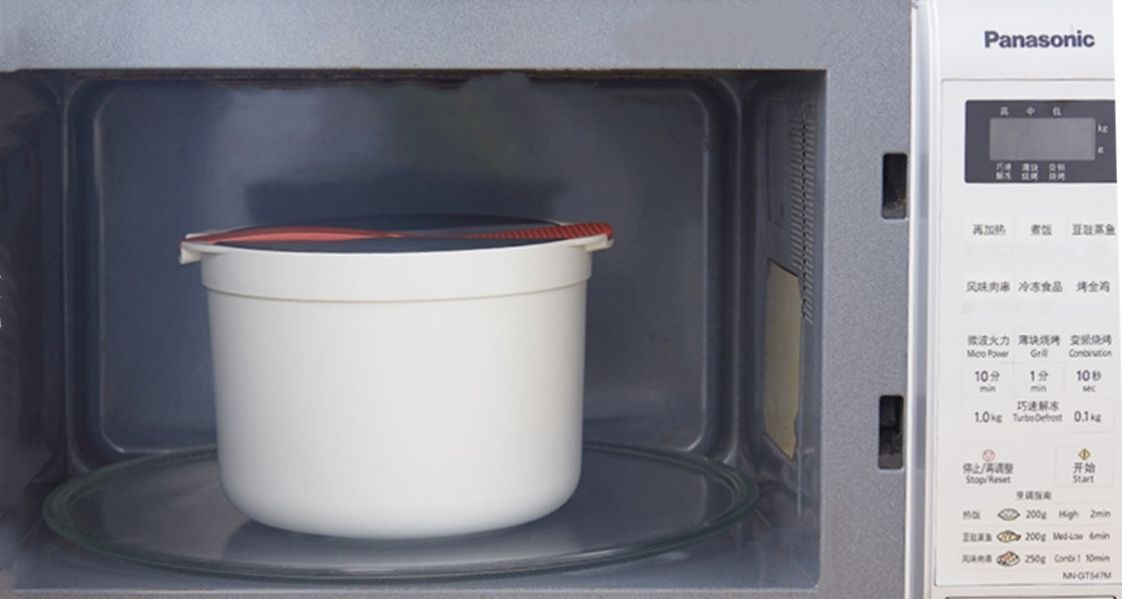 Panela de Cozer a Vapor para Micro-ondas Multi-Funcional – Plástico PP com Tampa e Tabuleiro