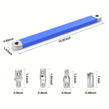 15-Inch Offset Extension Wrench - Professional Reach Extender Tool for Car Repair