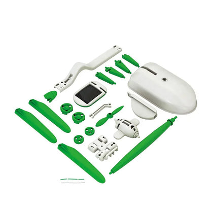 Kit de Construção Robô Solar 6 em 1 DIY para Crianças