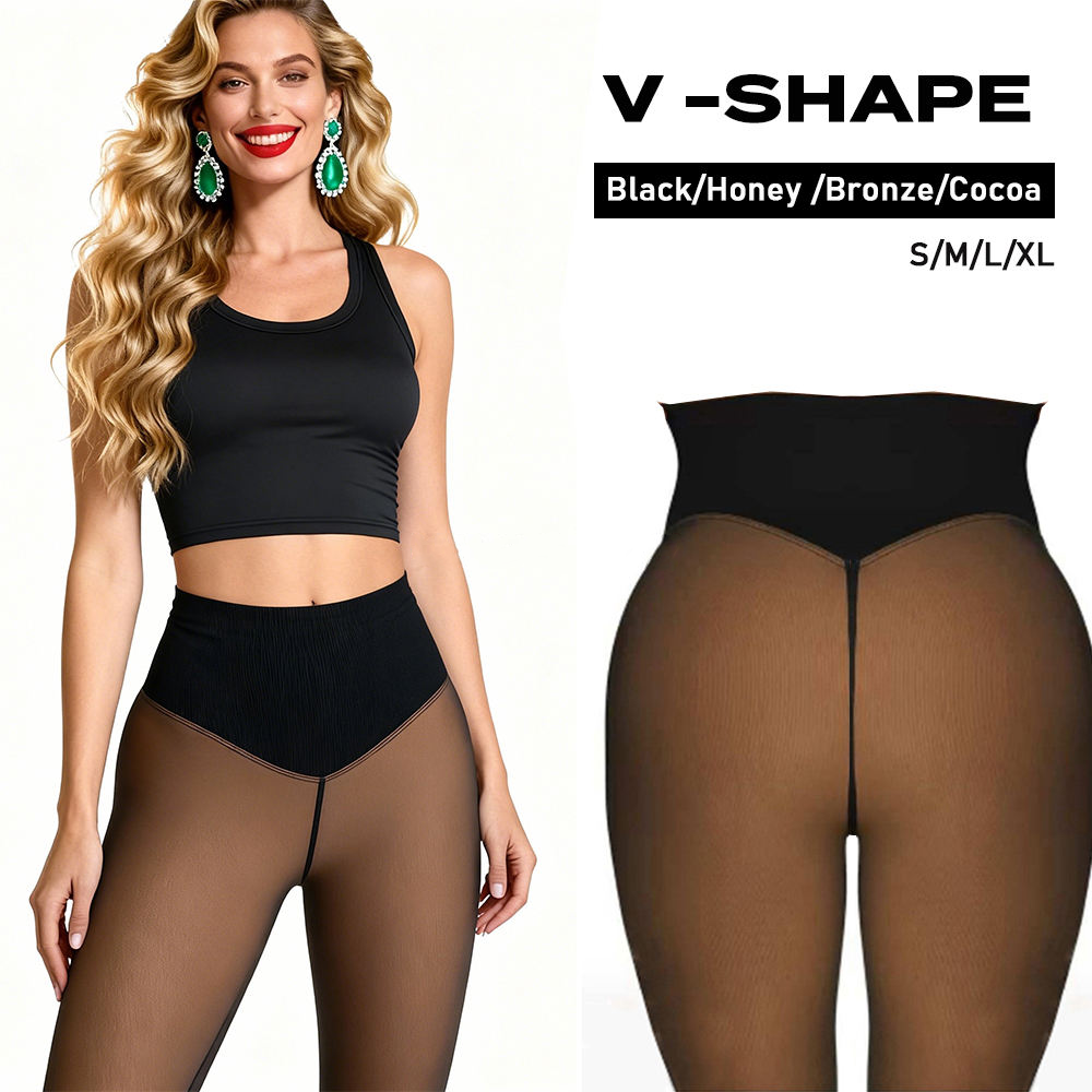 Magic Waist Snatch Fleece-Lined Shapewear Tights