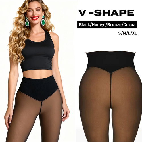 Magic Waist Snatch Fleece-Lined Shapewear Tights