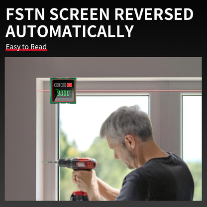 360° Magnetic Digital Angle Finder with Electronic Laser | Rechargeable Inclinometer Level Box