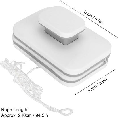 Double-Sided Magnetic Window Cleaner – Glass Wiper with Safety Rope for High-Rise & Glazed Windows