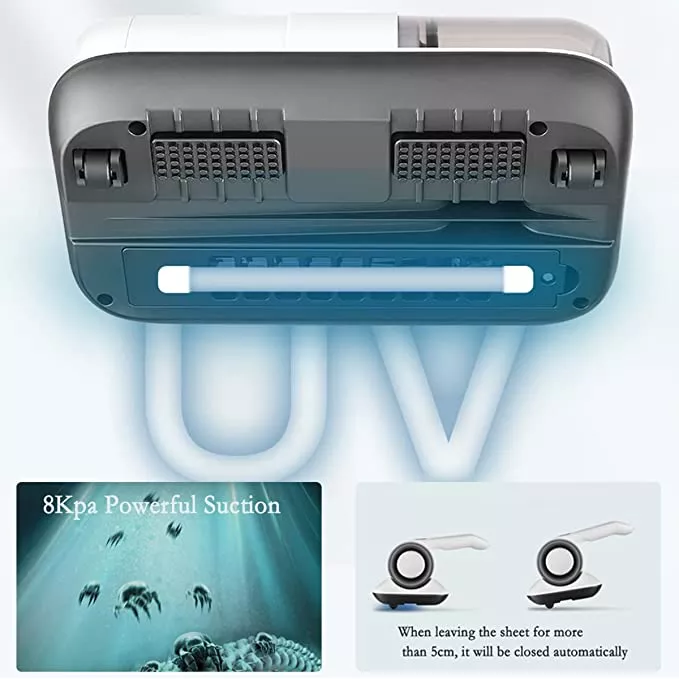 Cordless UV Mattress Vacuum & Mite Remover – Handheld Fabric Sterilizer & Deep Cleaner