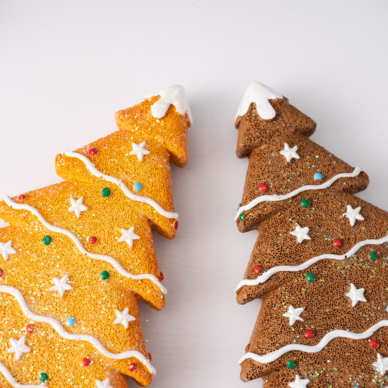 Adornos de Navidad de Jengibre para Árbol - Decoración de Mesa y Estantería Navideña