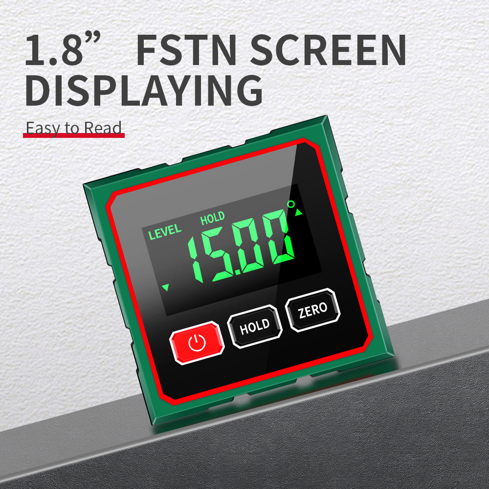 360° Magnetic Digital Angle Finder with Electronic Laser | Rechargeable Inclinometer Level Box
