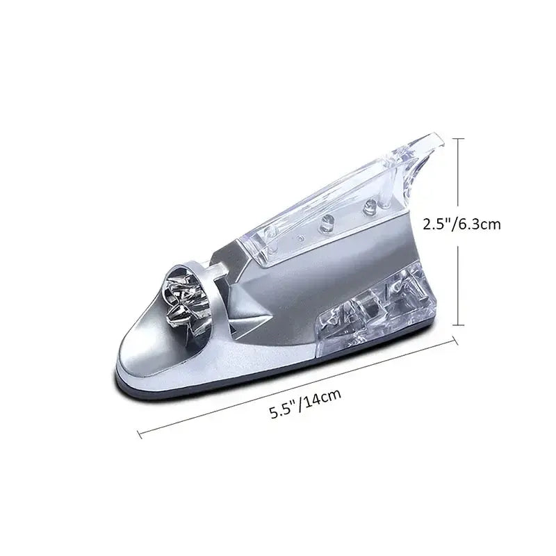 Car Decorative Shark Fin Antenna Wind Power Light