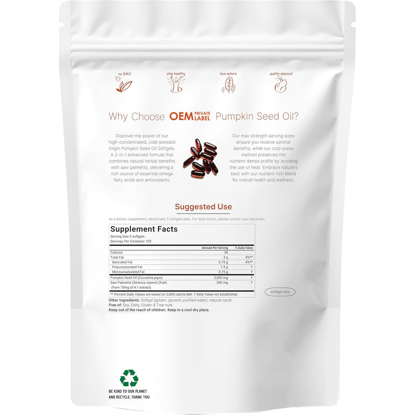 Óleo de Semente de Abóbora Premium com Saw Palmetto 3000mg 180 Cápsulas Moles Apoia a Saúde do Cabelo, Urinária, da Bexiga e da Próstata