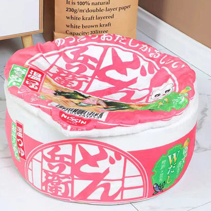 Instant Noodle Cup Pet Bed – Japanese Ramen Cat House & Kennel