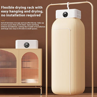 Secador Elétrico Portátil Dobrável – Mini Secador Inteligente de Viagem para Casa e Espaços Pequenos