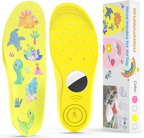Shoe Insole with Hidden Air-Tag Holder