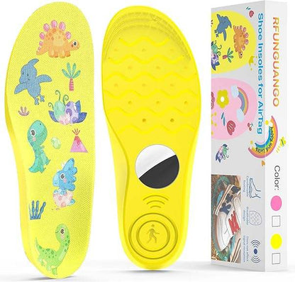 Shoe Insole with Hidden Air-Tag Holder