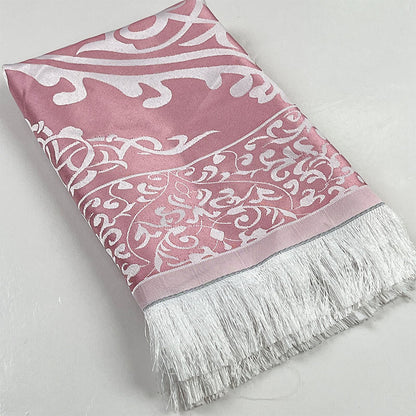 Elegante Conjunto de Presente de 3 Peças: Tapete de Oração de Viagem e Tasbih