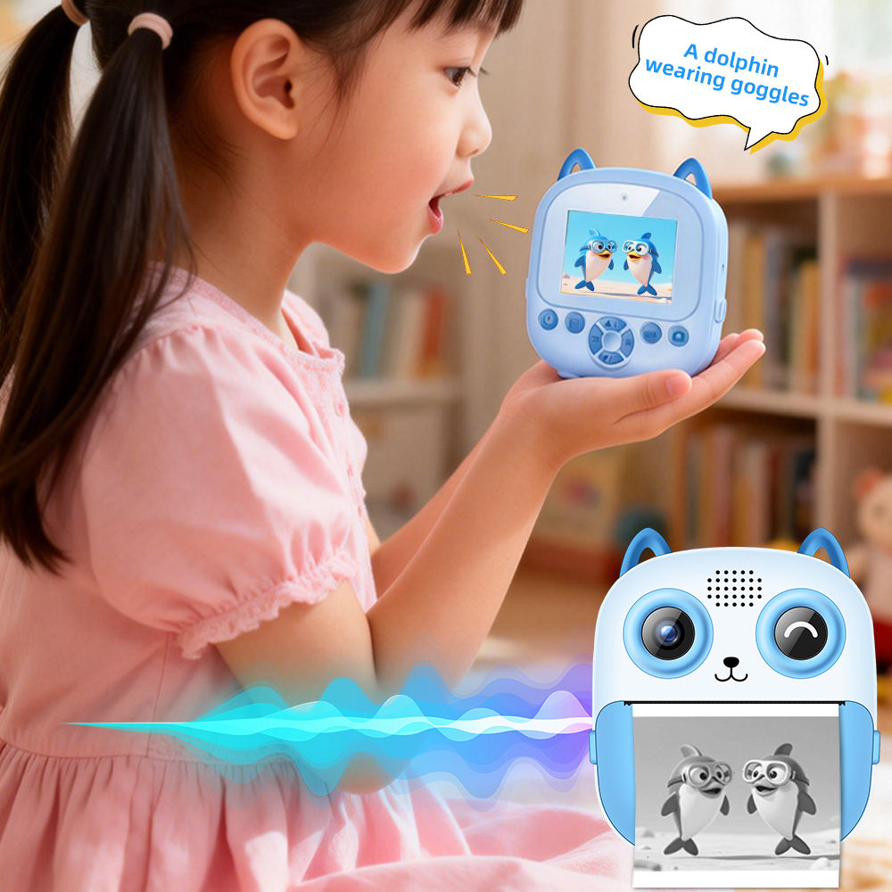 Portable Kids’ AI Wireless Thermal Printer & Camera