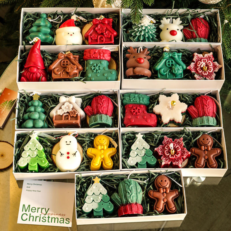 Velas Artesanais de Natal Perfumadas – Decoração de Natal para Casa