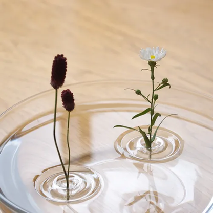 Japanese Floating Ripple Glass Vase