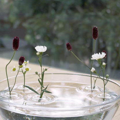 Japanese Floating Ripple Glass Vase