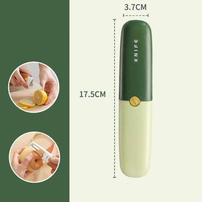 Faca e Descascador de Fruta Portátil 2-em-1