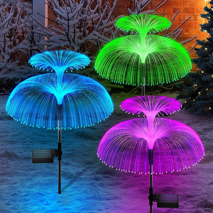 Lámpara LED de medusas que cambia de color (7 colores) – Luz navideña luminosa para exteriores