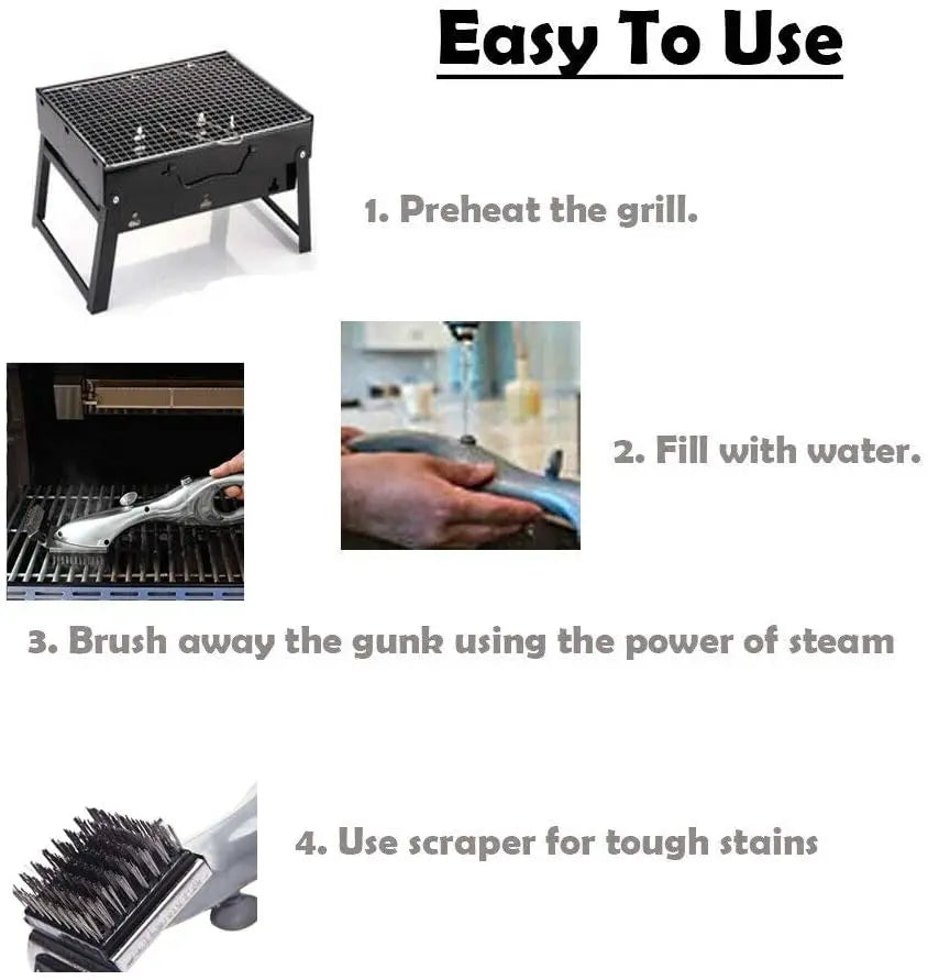 BBQ Grill Steam Cleaning Brush